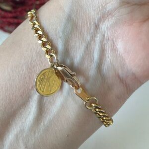 Figaro Link Chain Bracelet by Anne Klein (Repaired)